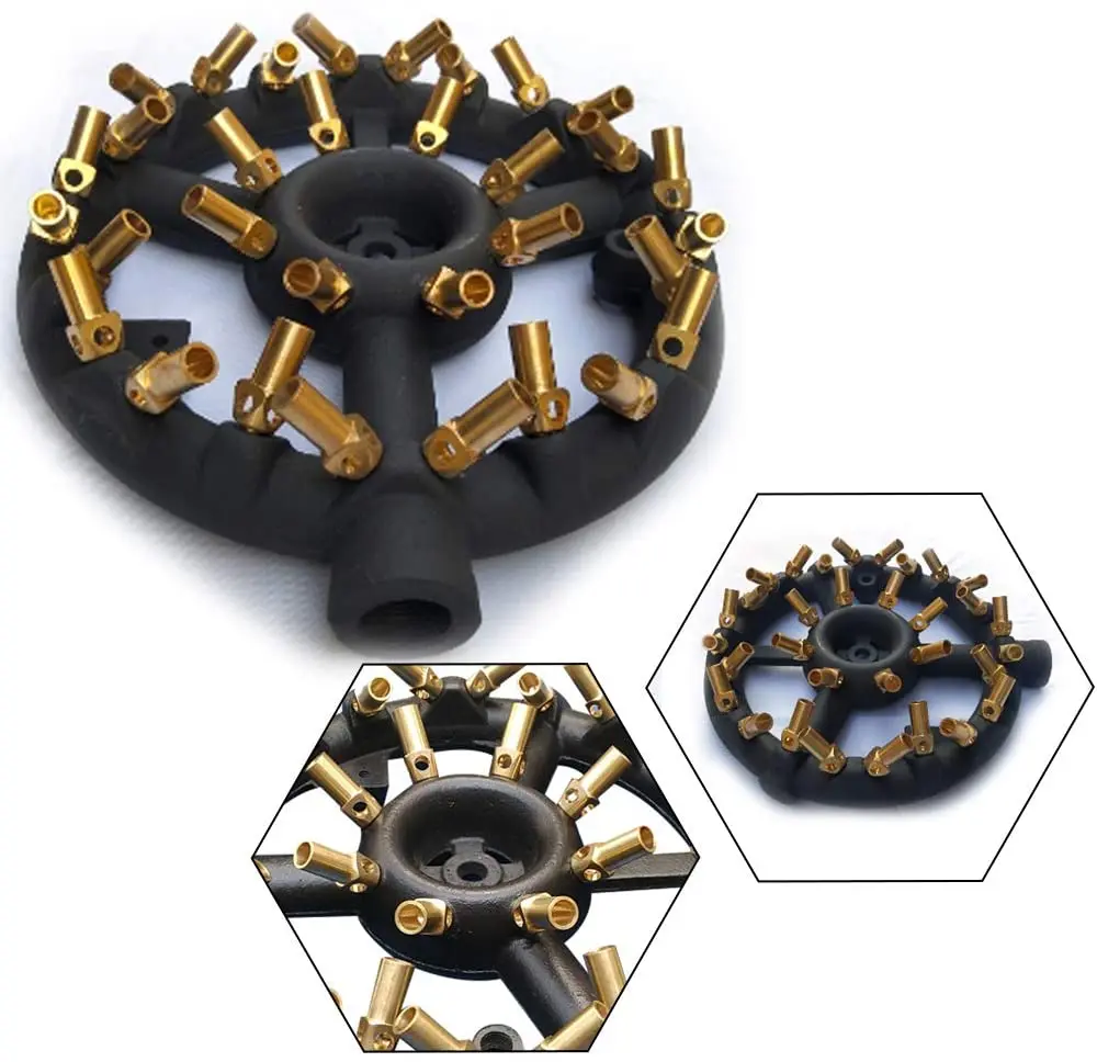 

32-наконечники для природного газа, жалюзи с насадкой круглой формы и латунными насадками для китайского вока, гриля, жарки