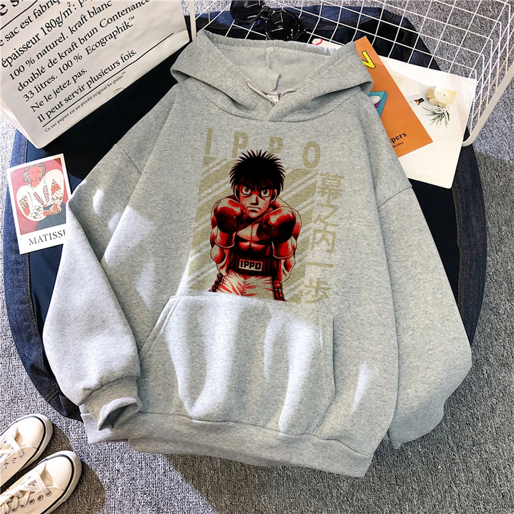 Kbg Hajime No Ippo Kaus hoodies women anime 90s Kawaii vintage clothes hoddies female harajuku sweater