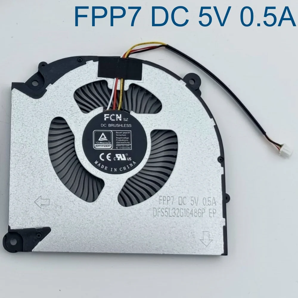 Laptop Cooling Fan For Hasee T8-DA5NP DA7NP RTX 3050 3060, GIGABYTE G5 KF 4060 NotebooK PC Cooler Radiators FPP6 FPP7 FPP8 FPP9
