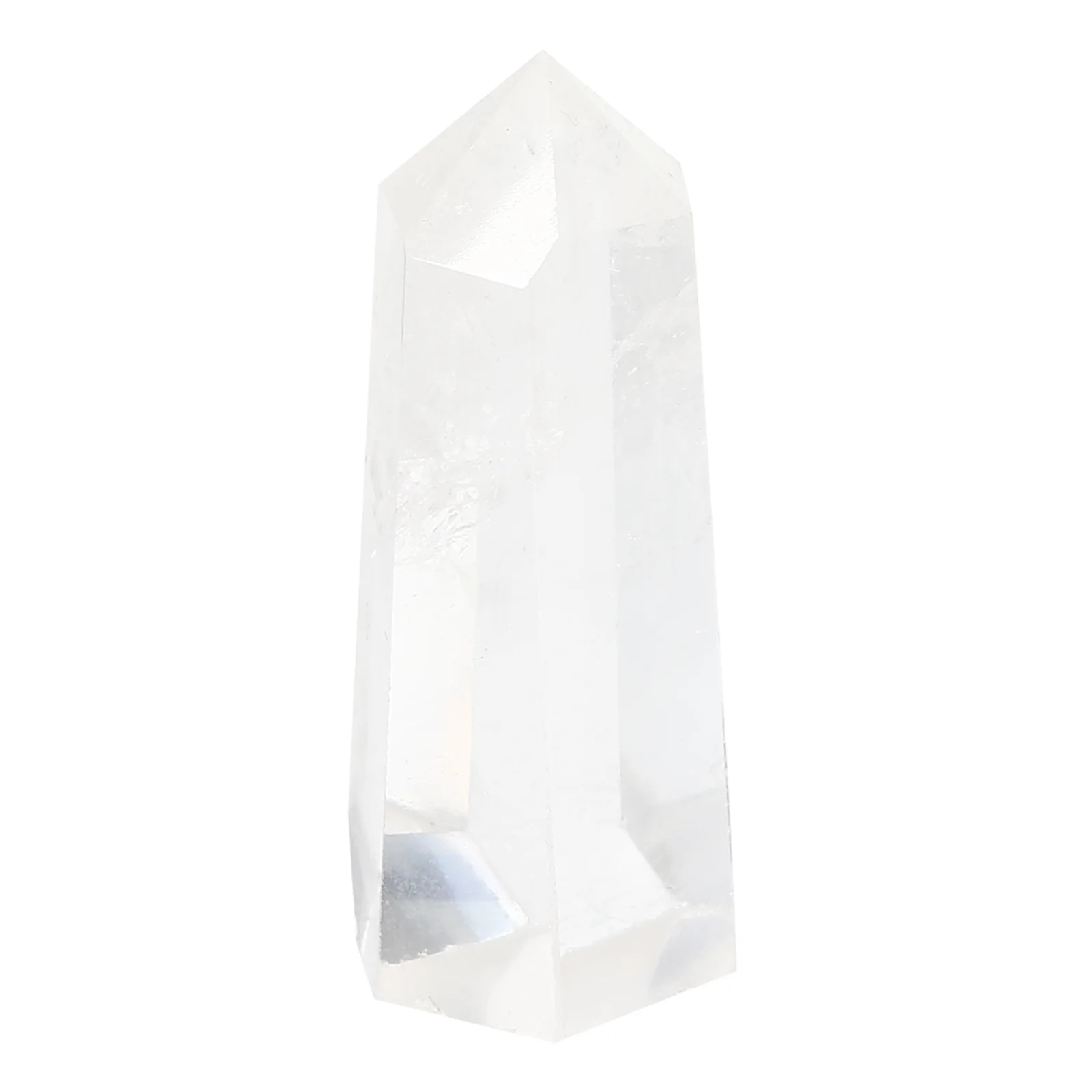 

Natural White Crystal Six Column Decor Craft Stone Hexagonal Office Home Decoration