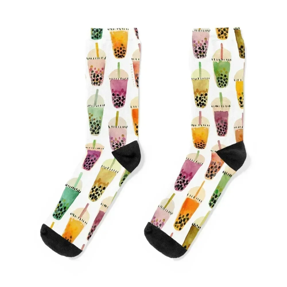 

BOBRA'S Colorful Boba Tea Socks custom moving stockings Socks For Women Men's