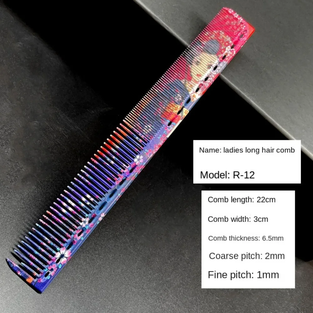 

New Plastic Hair Cutting Comb Exquisite Female Pro Hairdressing Combs Portable Salon Professional Fine Cutting Comb