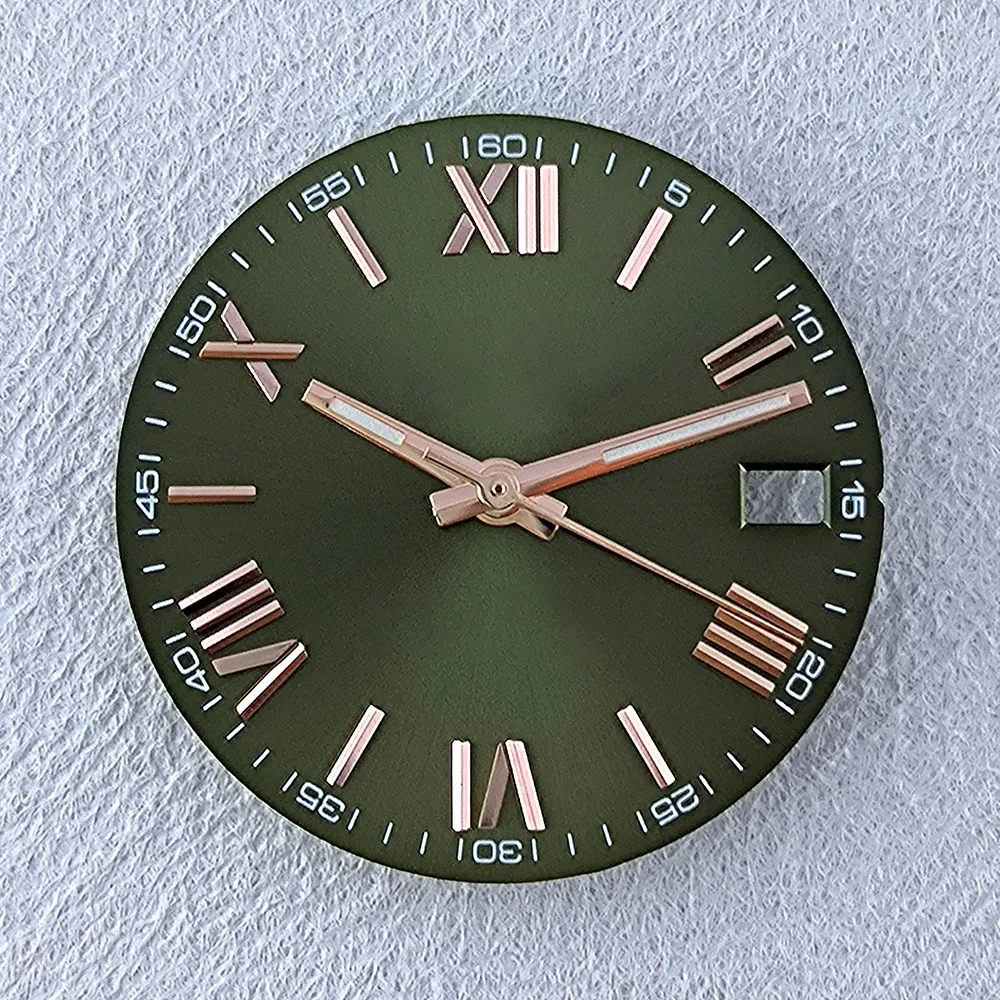 Dial Jam Tangan Pria NH35 Dial Logo Kustom Dial 28.5mm Hitam Hijau Biru Dial Cocok untuk Mesin Jam NH35/NH36 Aksesoris Jam Tangan Alat Perbaikan