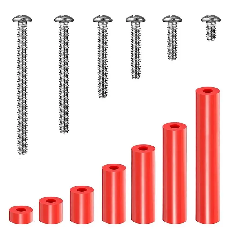 SHGO 195pcs Electrical Outlet Extender Kit 105pcs Outlet Spacers 90 Pieces 6-32 Thread Flat for Household Industrial