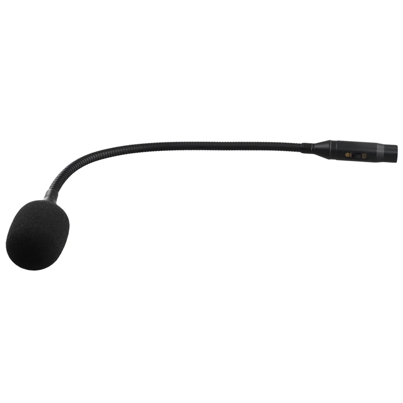 Microfone de pescoço de ganso PHILE Microfone de pescoço de ganso com redução de ruído flexível de 3 pinos para salas de reuniões