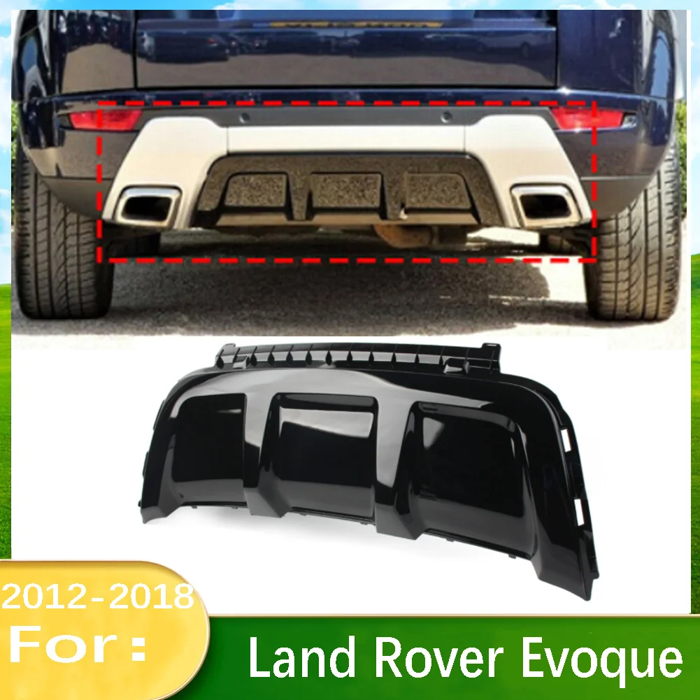 

Car Gloss Black Rear Bumper Cover Trim Plate Board For Land Rover Range Rover Evoque 2010 2011 2012 2013 2014 2015 2016-2018