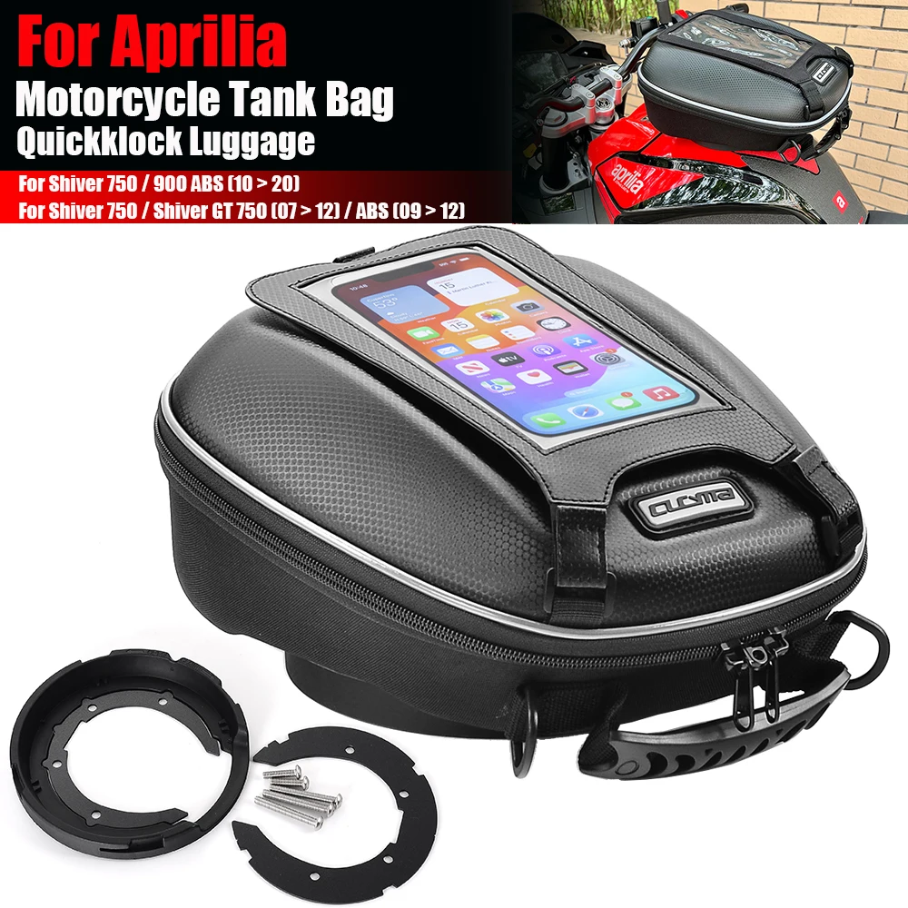 Tank Bags for Aprilia RS660 ETV1000 Caponord Shiver750 GT ABS Shiver 900 ABSTuono 660 Factory Motorcycle Quick Lock Top Case