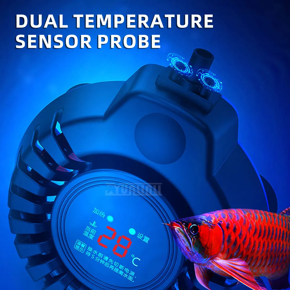 Carbon Fiber Inverter Heater for Fish Tanks | Infrared Automatic Constant-Temperature Digital Display Heater for Aquariums