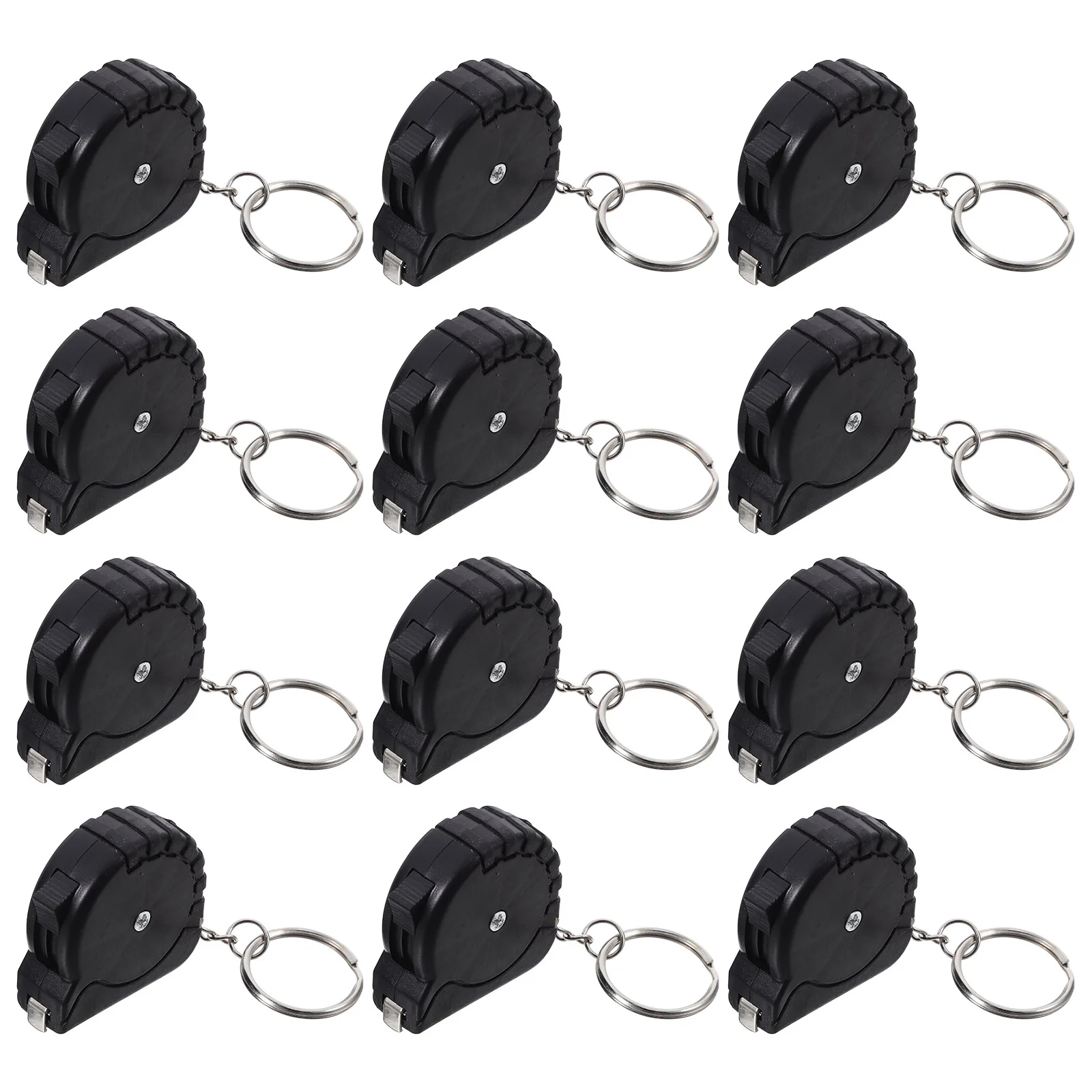 12 Pcs Automatic Retractable Tape Measure Measures Small Measuring Soft Mini Abs Child