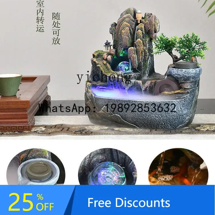 

alpine and flowing water ornament rockery landscape fountain lucky interior decoration circulating water feature