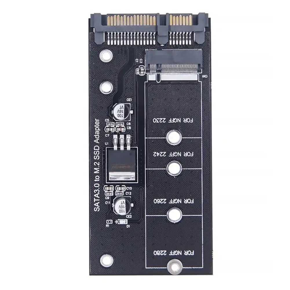 M2 To SATA3 Adapter Card High Efficiency SATA M2.SSD Convert Adapter Card NGFF SSD Upgraded SATA 6 Gbps NGFF Adapter