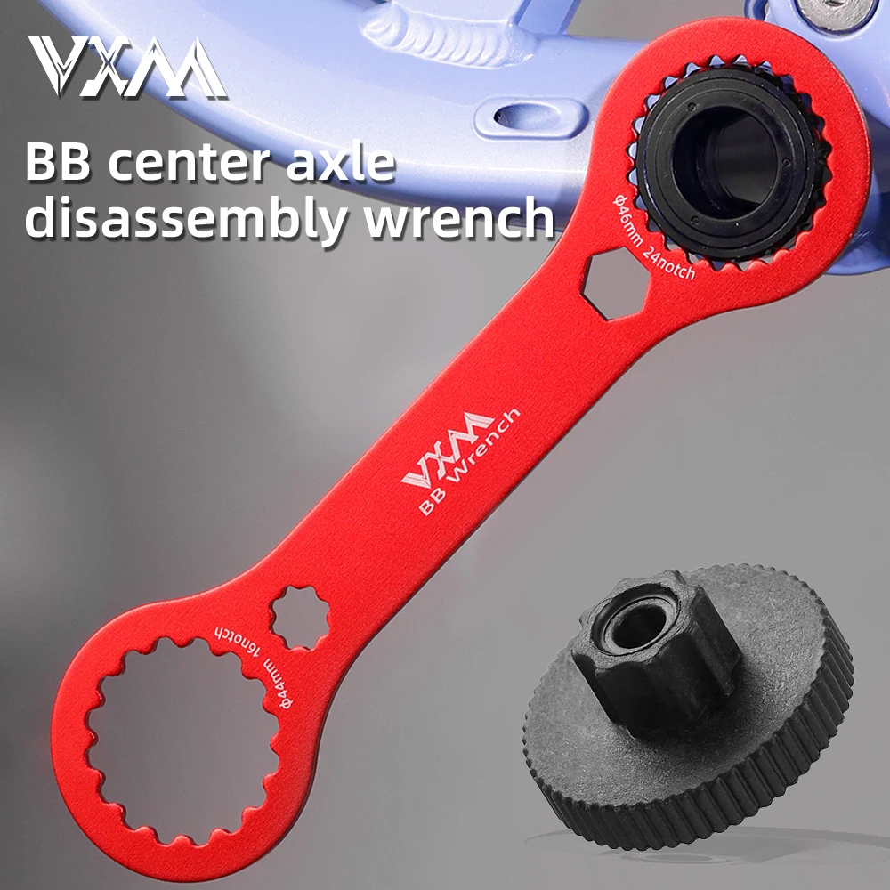 VXM MTB Bike Axis tool detach BB44-46 Hub Center Lock Conversion With Wrench Bicycle Centerlock Brake Rotor Cycling parts repair