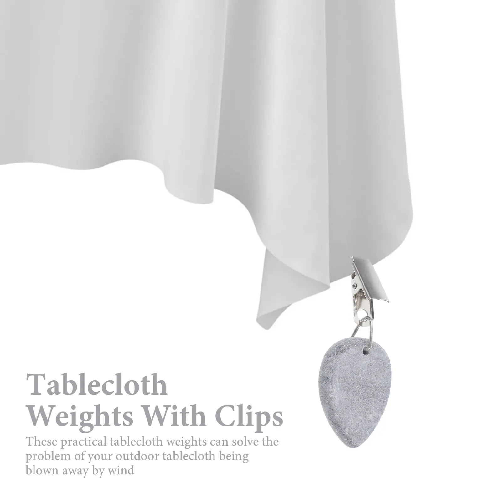

4Pcs Tablecloth Weights Decorative Anti-Skid Clips for Outdoor Indoor Use Stable Performance Easy Install Tablecloth Weights