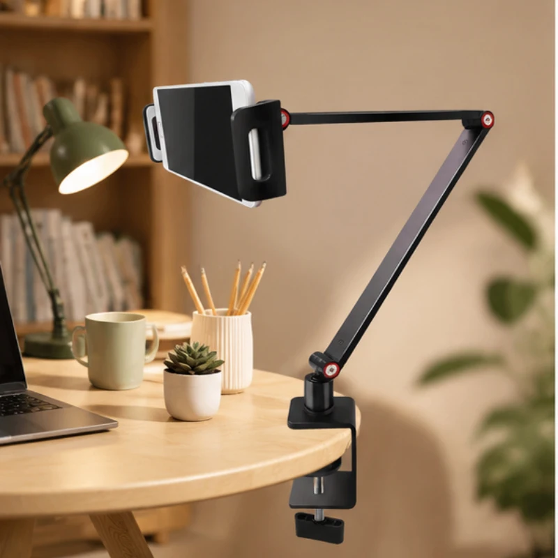 

2PCS 360° Rotatable Tablet Stand, Aluminum Alloy Universal Holder for iPad, Bed & Desktop Bracket, Streamer-Friendly 4.5–12.9