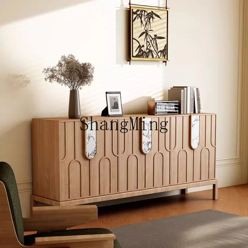 

DHY solid wood dining side storage cabinet, entrance cabinet, living room storage entrance side cabinet