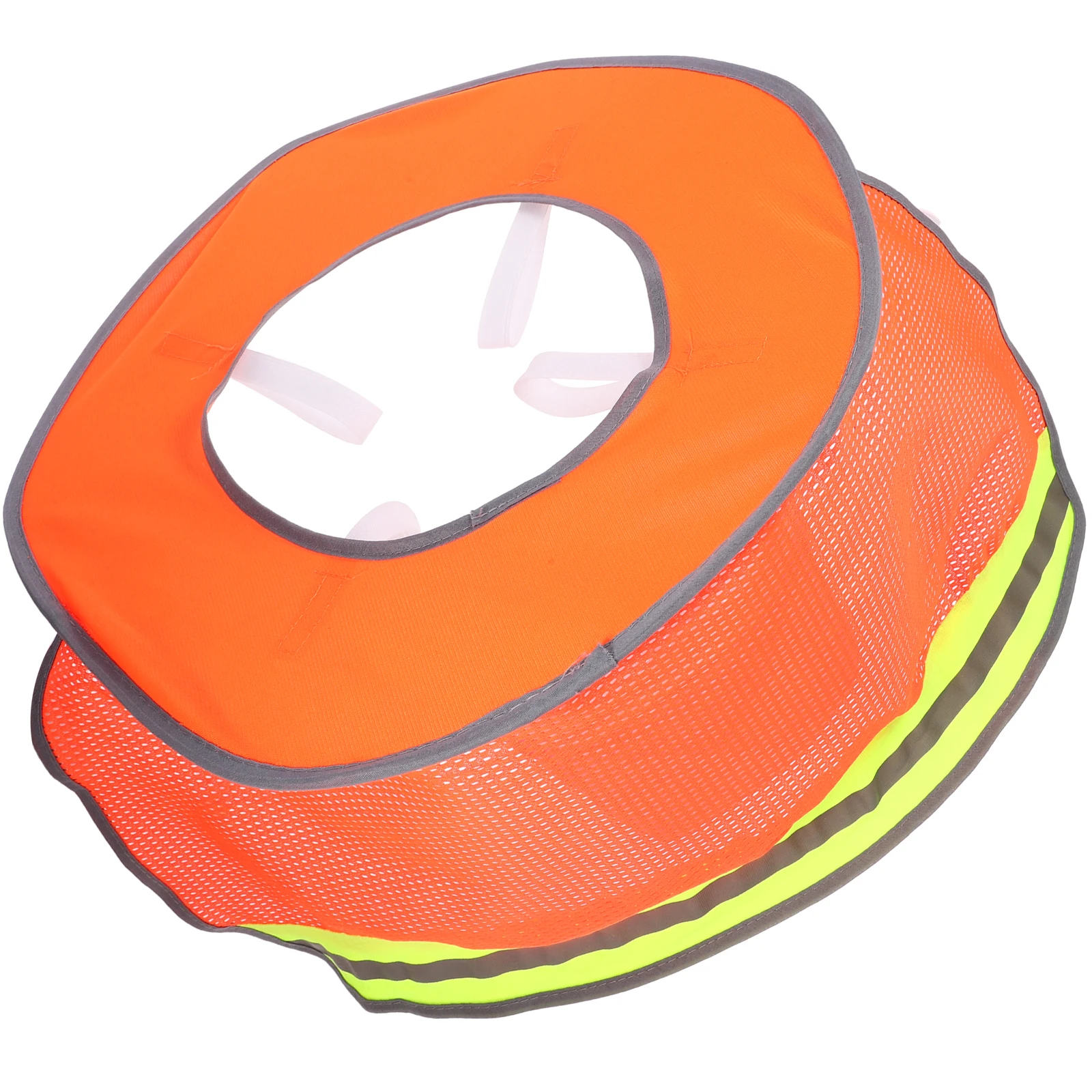 

Hard Hat Sun Shade Visor Reflective Strip Construction Workers Orange Outdoor Neck Protection Labor Protective