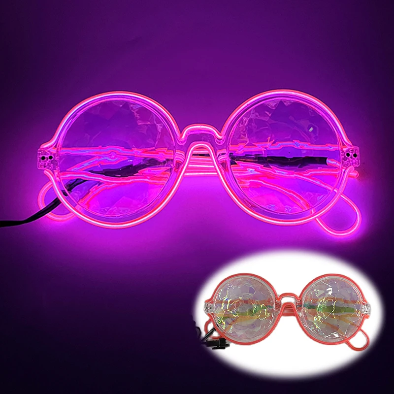 

Halloween Decor Night Bar Party Glasses Men Women Novel Glowing Glasses Flashing In Rave Dark Night