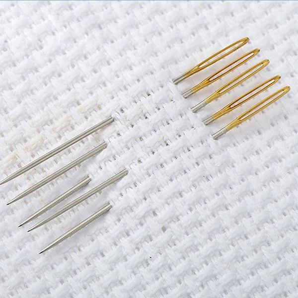 

10pcs Large Eye Needle Sewing Blunt Tip Extra Large Eye Thick Shaft Yarn Sewing Needles For Cross Stitch Diy