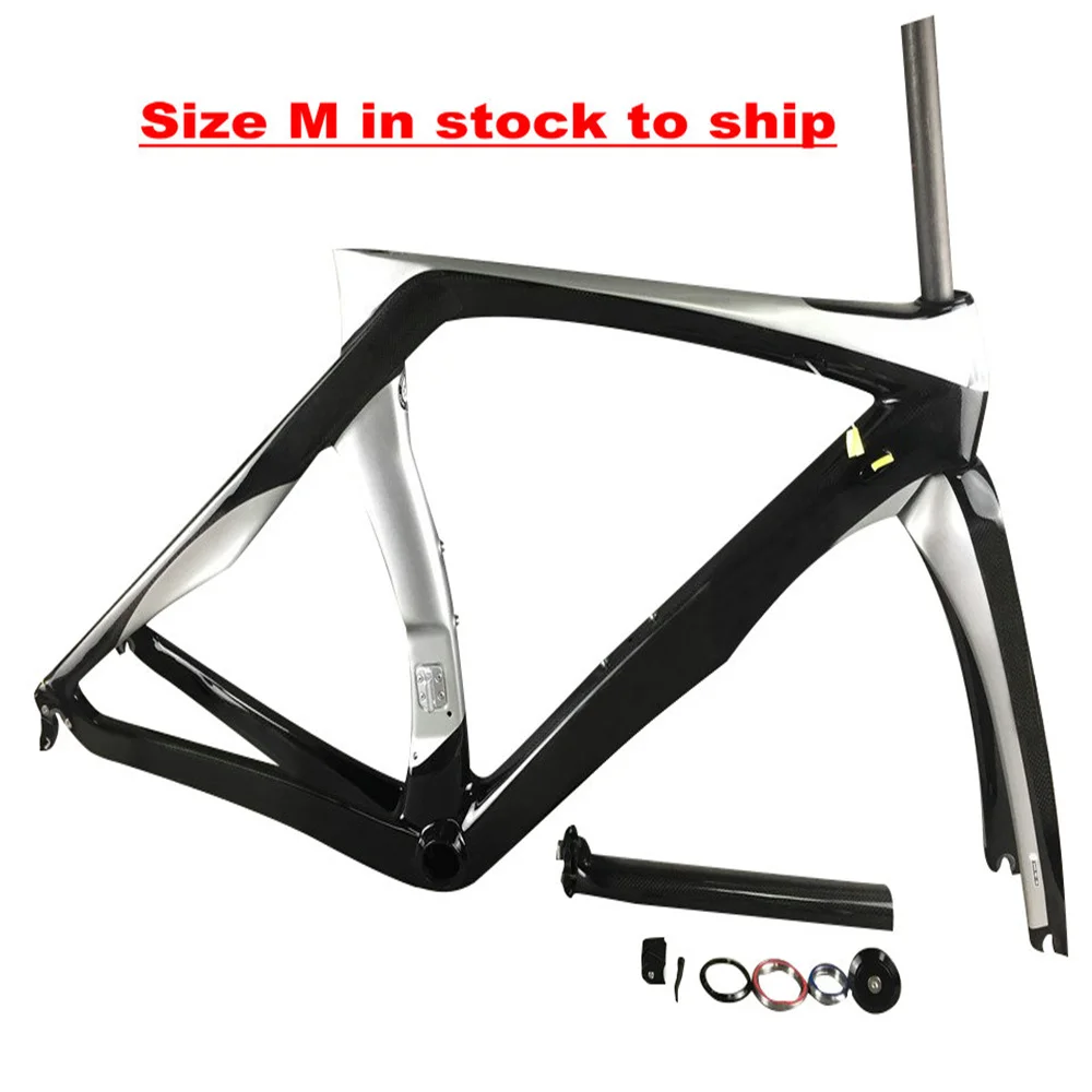 Rb1k-Road Bike Frame, One Hole Brake, Carbon, Glossy, Matte, Size M, In Stock, Rb1k