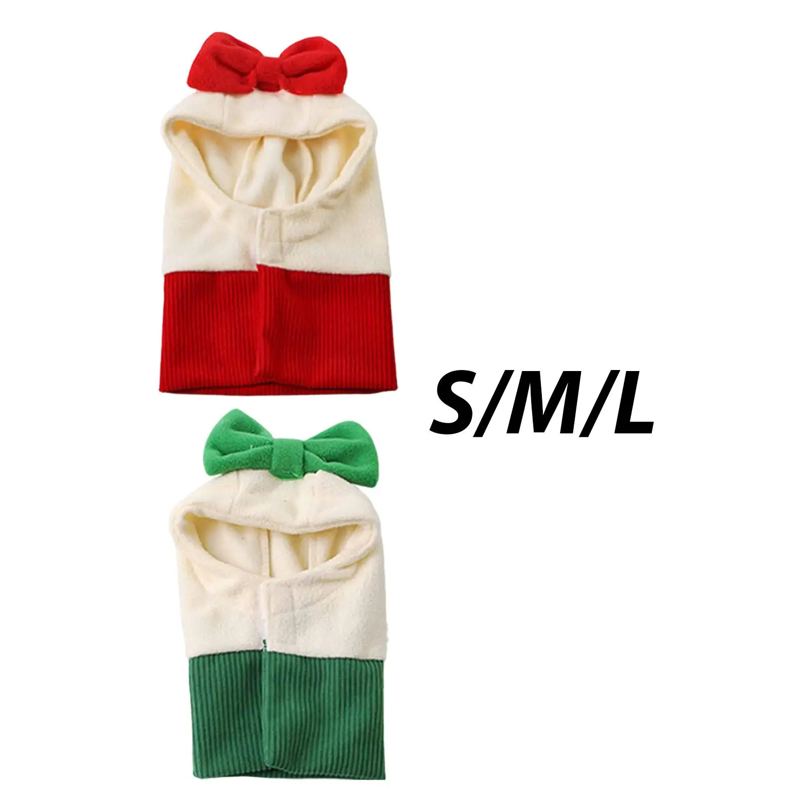 Dog Warm Winter Hat Pet Hat Costume Hoodie Reusable Headgear Earmuffs Ears Cover for Festive Party Walking Training Christmas