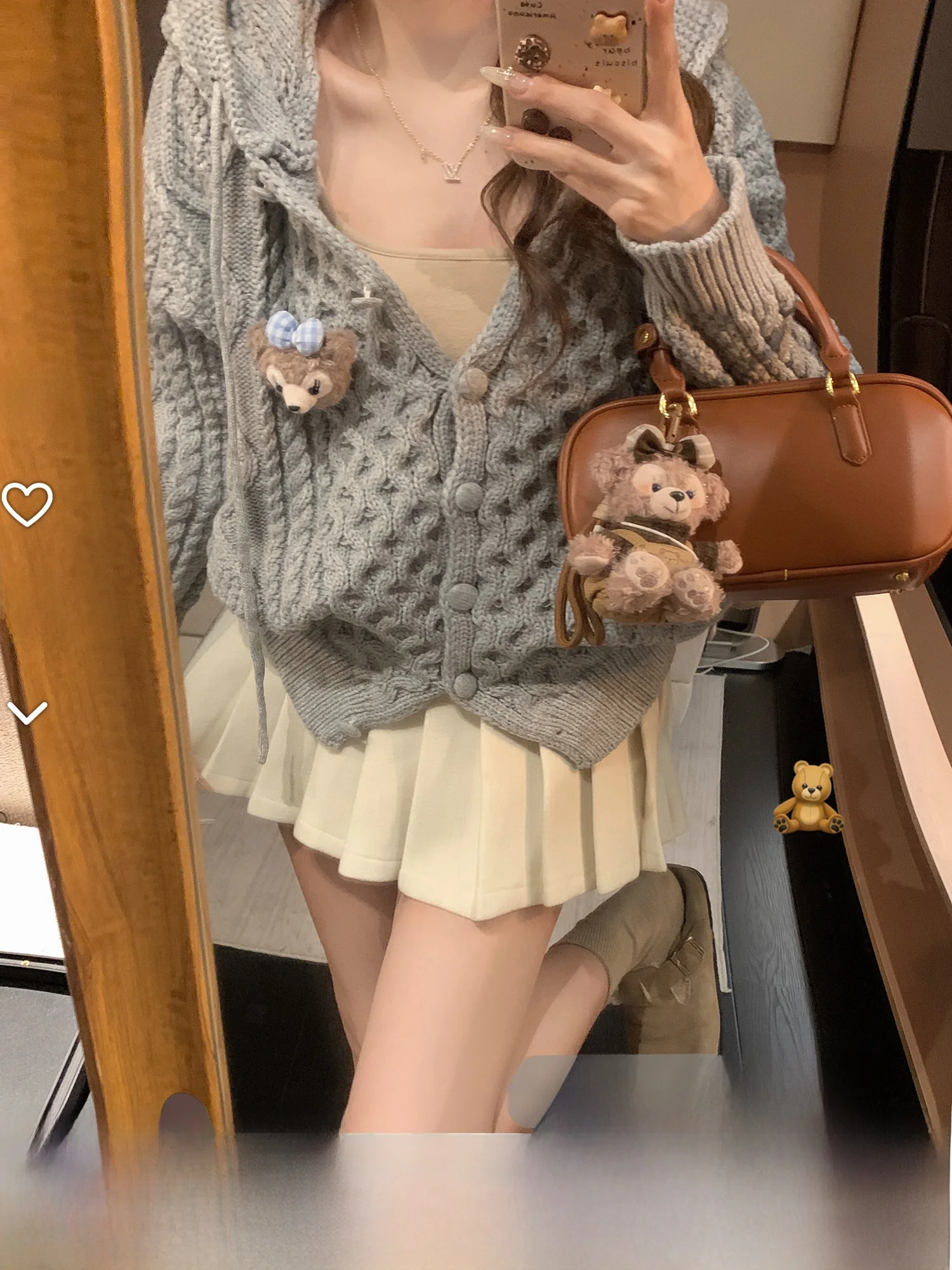 

Casual Sle Pure Color Knitted Hat Sweater Coat ort Length Single Button Cardigan DDXZ Evening Versatile Loose Fit Long Sl...