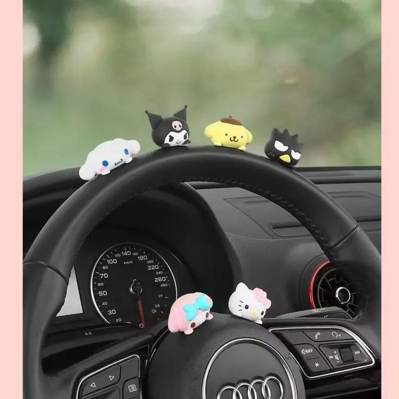 New Hello Kitty Kuromi My melody Cinnamoroll center console car cartoon cute desktop decoration car interior car decoration gift