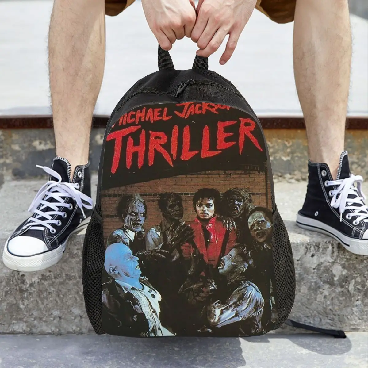 Pop Music Michael J-Jackson Backpack Daypack Large Capacity Children BookBag School Bag Shoulder Bags for Men Women