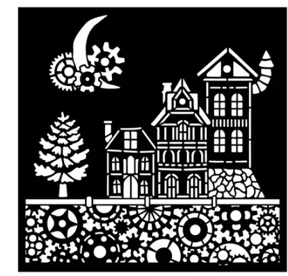 منزل أيام هادئة لعام 2025 نوفمبر NewSmall Stencil DIY بها بنفسك سكرابوكينغ الحرف صانع ألبوم صور قالب اليدوية الديكور #6