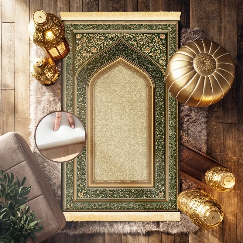 

Религиозный молитвенный коврик VIKAMA Dome Art, мягкий, теплый, складной, нескользящий, для поклонения, для дома, для декора пола