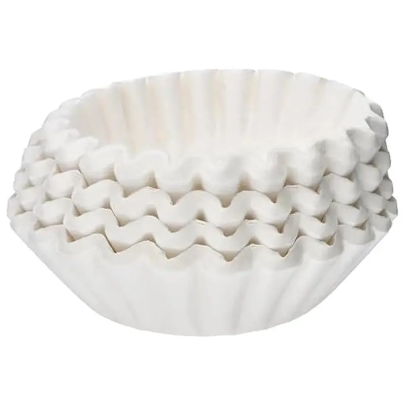 ABUN Coffee Filters 200 Count White Basket Filters for 4-6 Cup Coffee Makers Disposable Paper Brew Filters