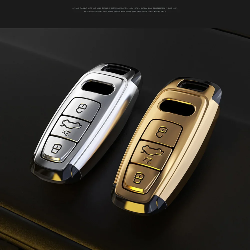 

Car Remote Key Case Cover Protective Shell For Audi A3 A4 A6 A7 A8 B9 C8 D5 4K S8 Q7 Q8 SQ8 E-tron 2018 2019 2020 2021