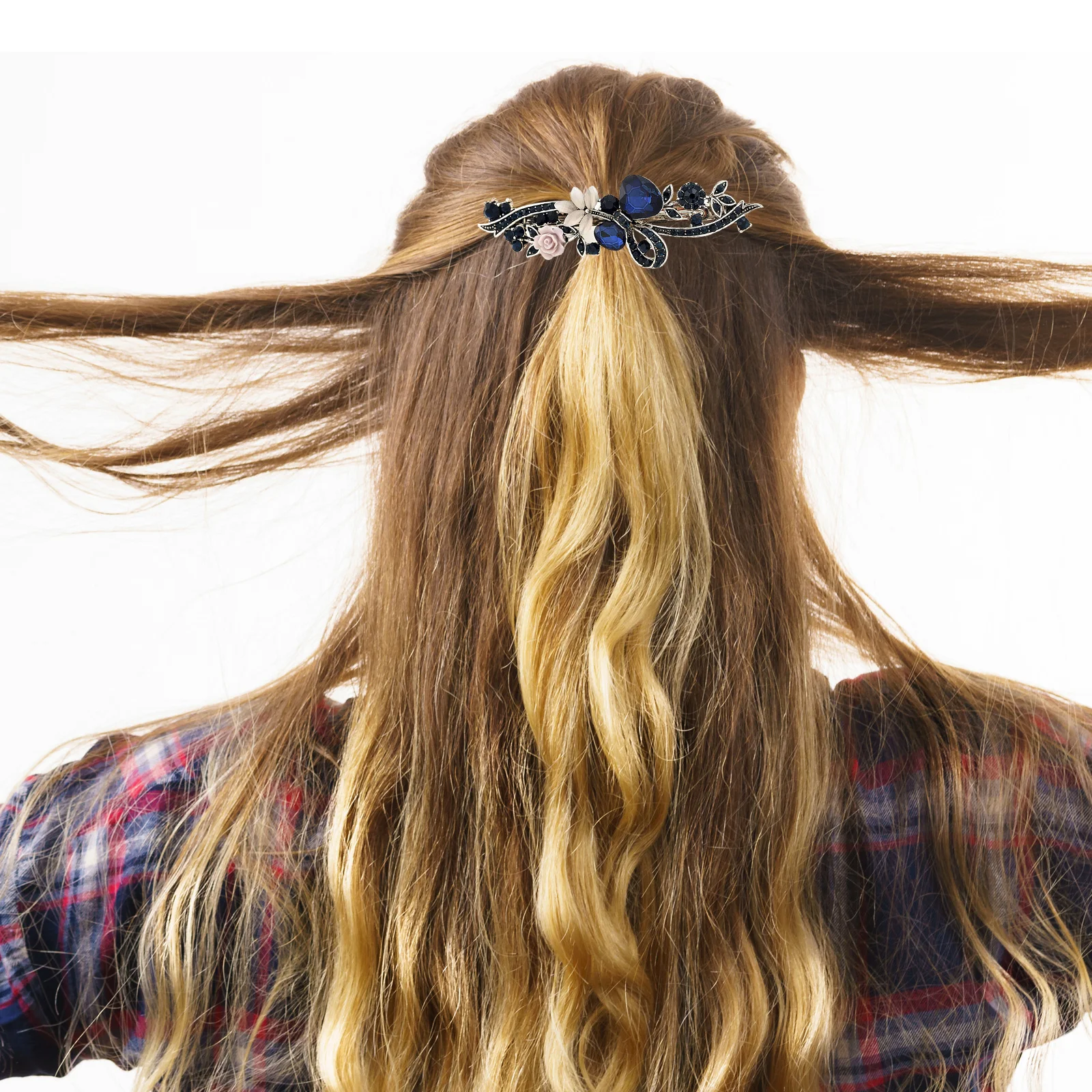 

1 комплект, винтажная заколка для волос со стразами и цветком, заколка для волос в стиле ретро, весенние заколки для волос для женщин и девочек, элегантный подарок, заколки для волос