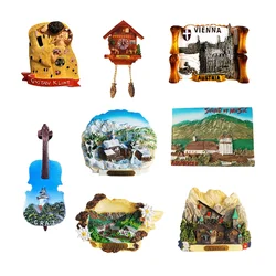 Europe Austria 3D Fridge Magnets Tourism Souvenir Refrigerator Magnets Sticker Collection Handicraft Decoration Articles