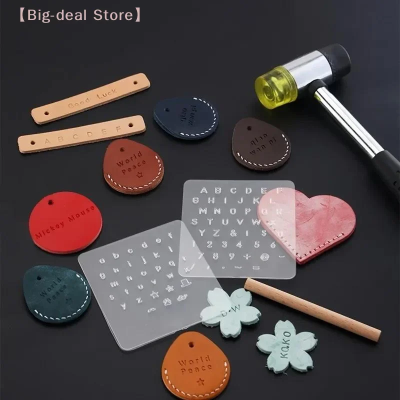 【M】1set Leather Printing Stamping Tool, Leather Lettering Punch Translucent Leather Goods Printing Tool Movable Type Copper Mold