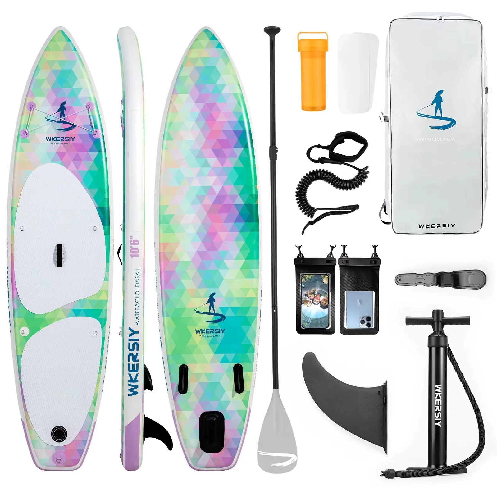 Ultra Light 12.5KG Women's Inflatable SUP Board 320cm 3 Fins Easy Paddling