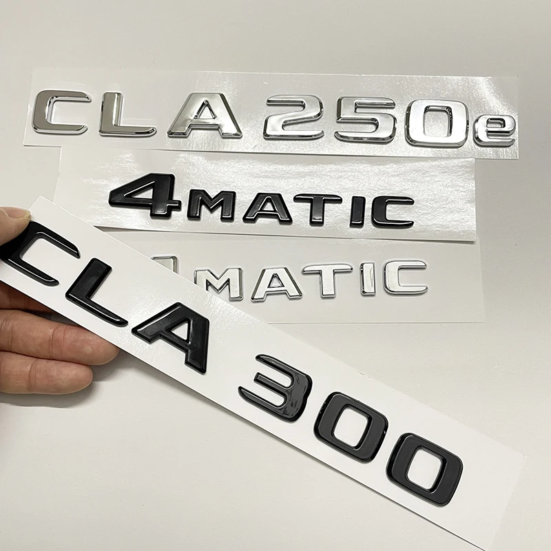 Car Tail Rear Trunk Badge Emblem Letter Stickers For Mercedes Benz CLA Class 4MATIC CLA250 CLA180 CLA200 CLA220 CLA300 W117 W118