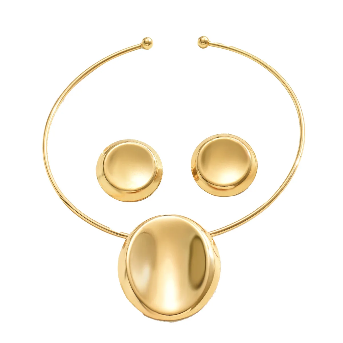 Новое женское геометрическое ожерелье, серьги, комплект, кольцо, кулон, цепочка на ключицу