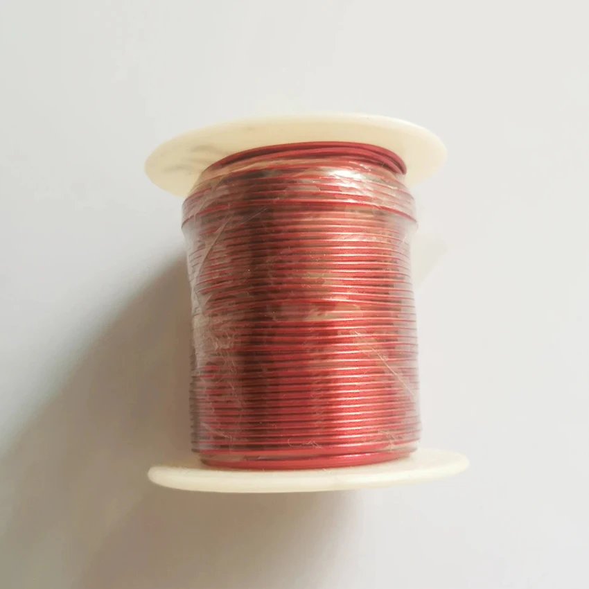 300g Red Polyurethane Enameled Copper Wire Varnished Diameter 0.06mm To 0.8 1.0 1.2mm QA-1/155 2UEW For Transformer Wire Jumper