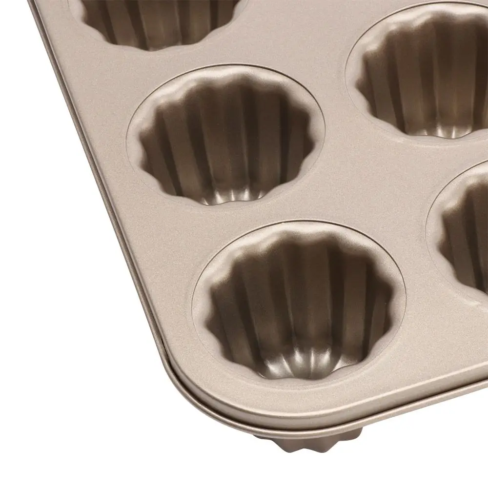 Dessert Mousse Custard Bakeware Carbon Steel French Cannele Mould Baking Tool Cake Pan Canele Mold