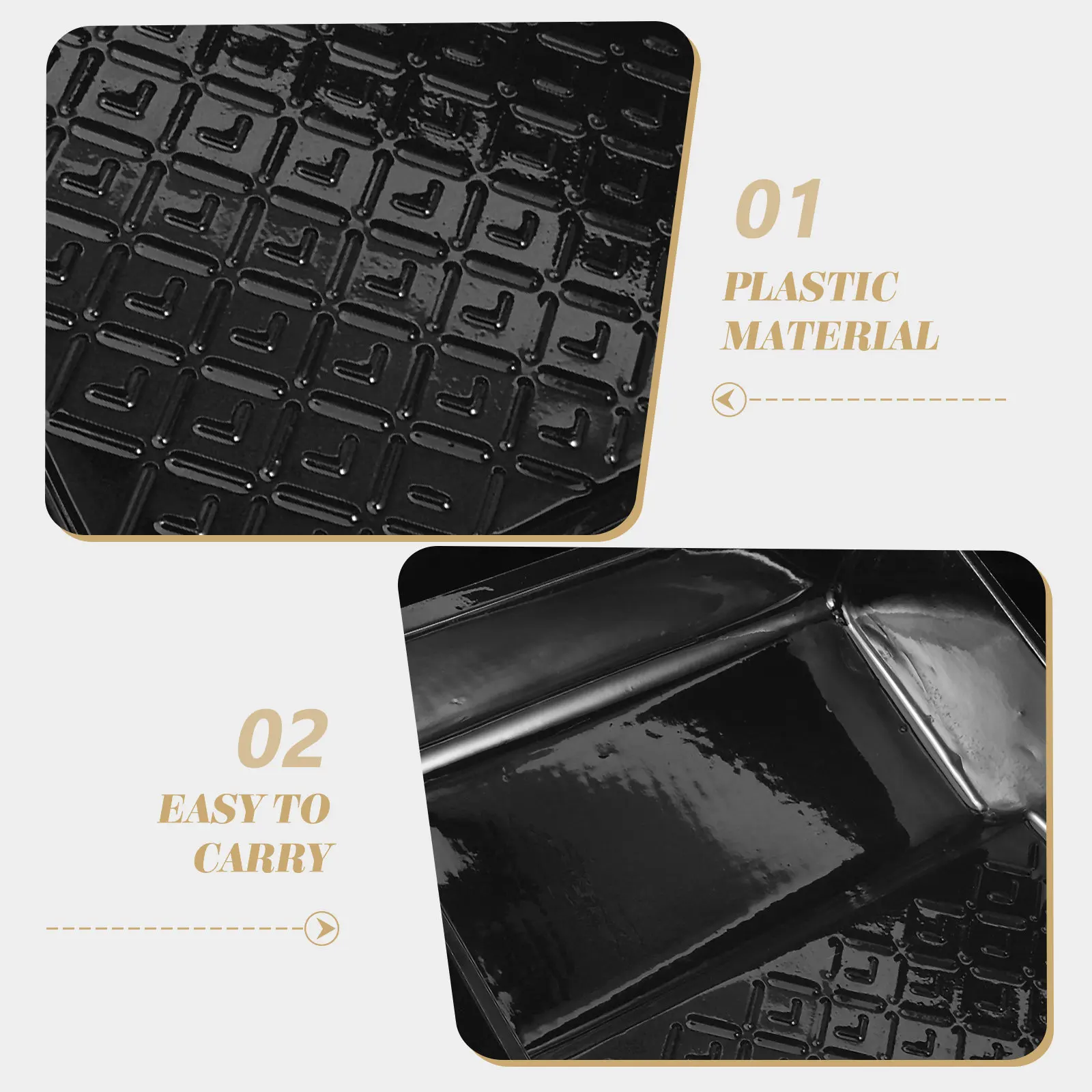 5Pcs Clear Plastic Liner for Paint Tray Easy to Use Portable Lightweight No Mess Painting Supplies Paint Roller Tray Liners