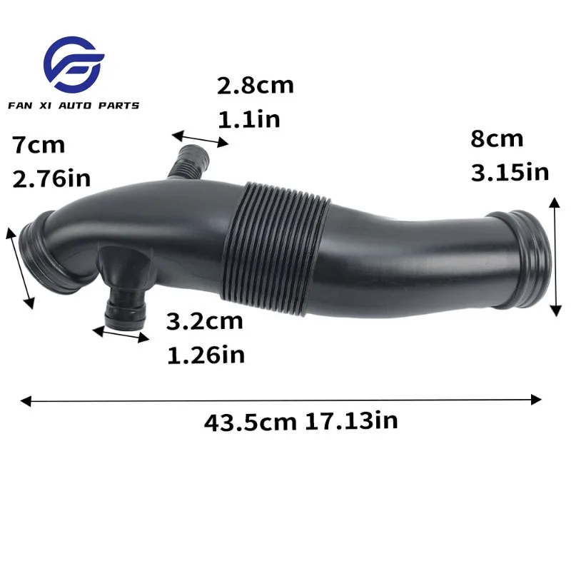 Intake Hose Pipe Tube For Audi A4 S4 B6 B7 2001 2002 2003 2004 2005-2008 ABS direct Replacement Parts Accessories 06B129627AB
