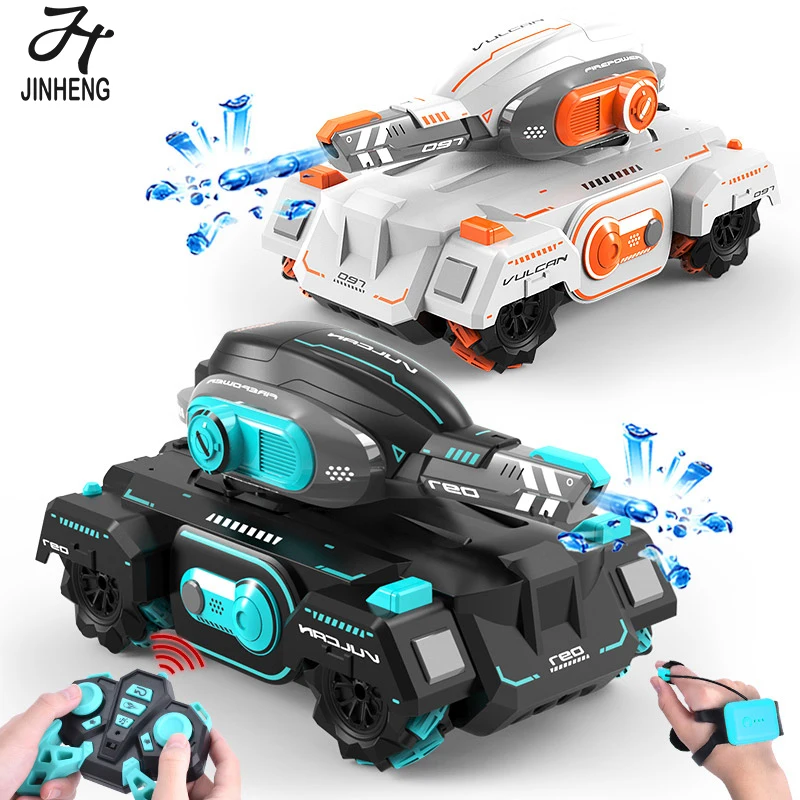 

New 4WD 2.4G Gesture Induction Water Bomb Tank Car Boy Four-Wheel Driveoff-Road Four-Wheel Drive Remote Control Car Toy Children