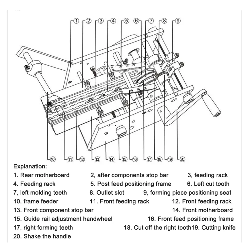 F/U Type Portable Resistance Forming Machine Manual Cutter And Molding Equipment Suitable For Different Braided Resistors Diodes
