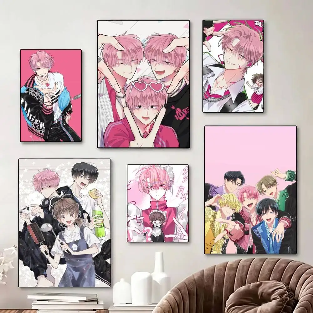 

For Tamon-kun Ima Docchi Poster Perfect Space Sticker Self Adhesive for Office Home Theater Wall Art Decor Fancy Gift