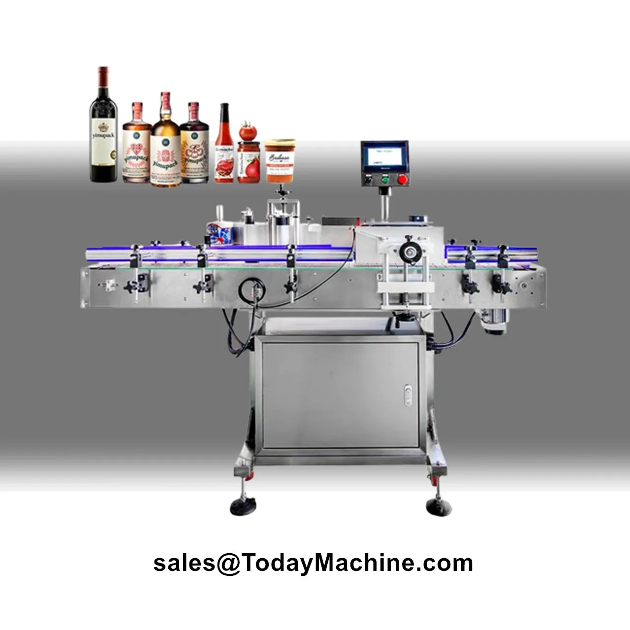 Automatic Round Bottle Juice Bottle Stickers Labeling Machine