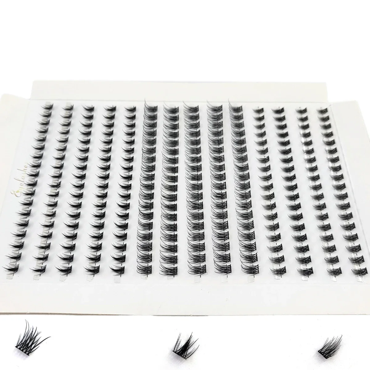AMSDCN Bottom&Spiky Lashes Clusters Volume Individual Lashes Cluster Extensions Spikes Lashes Clusters DIY Fairy/Manga Eyelash
