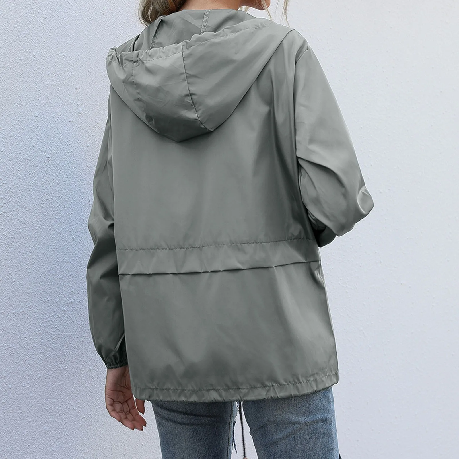 Chaqueta táctica impermeable para mujer, con capucha rompevientos, abrigos a prueba de viento para piloto de Hip-hop, chubasquero para senderismo al