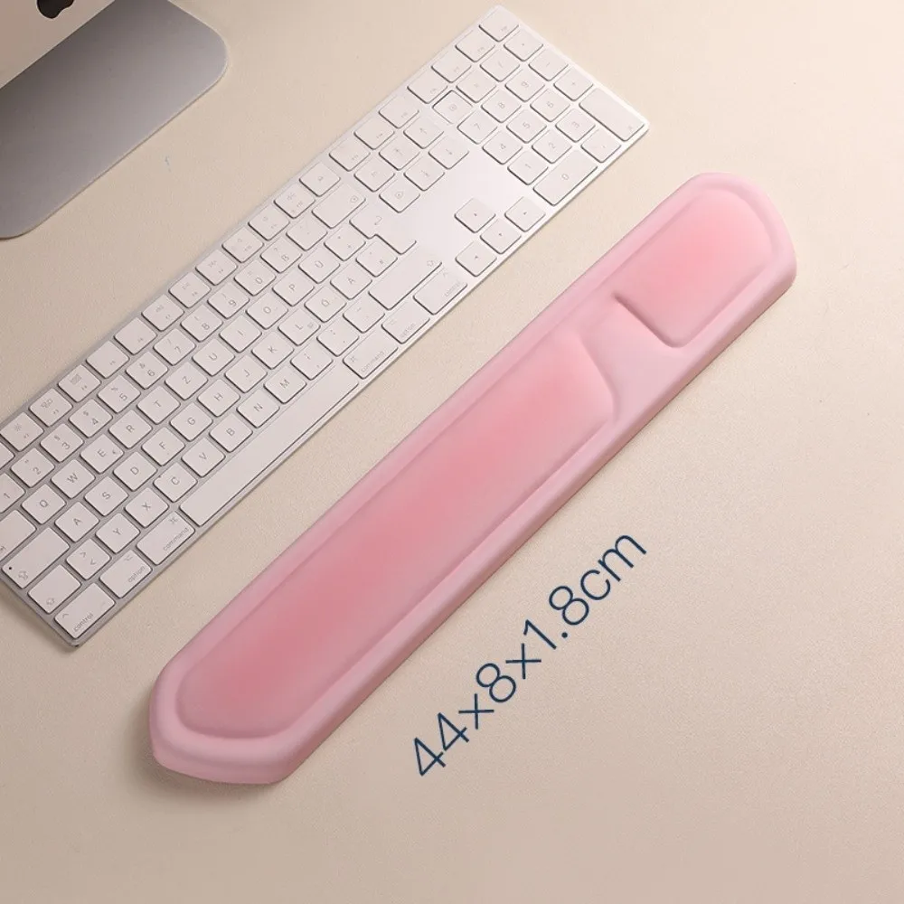Silicone Wrist Rest Mouse Pad Non-Slip Smooth Surface Keyboard Wrist Support Thick Sponge Soft Ergonomic Mouse Pad Home Office