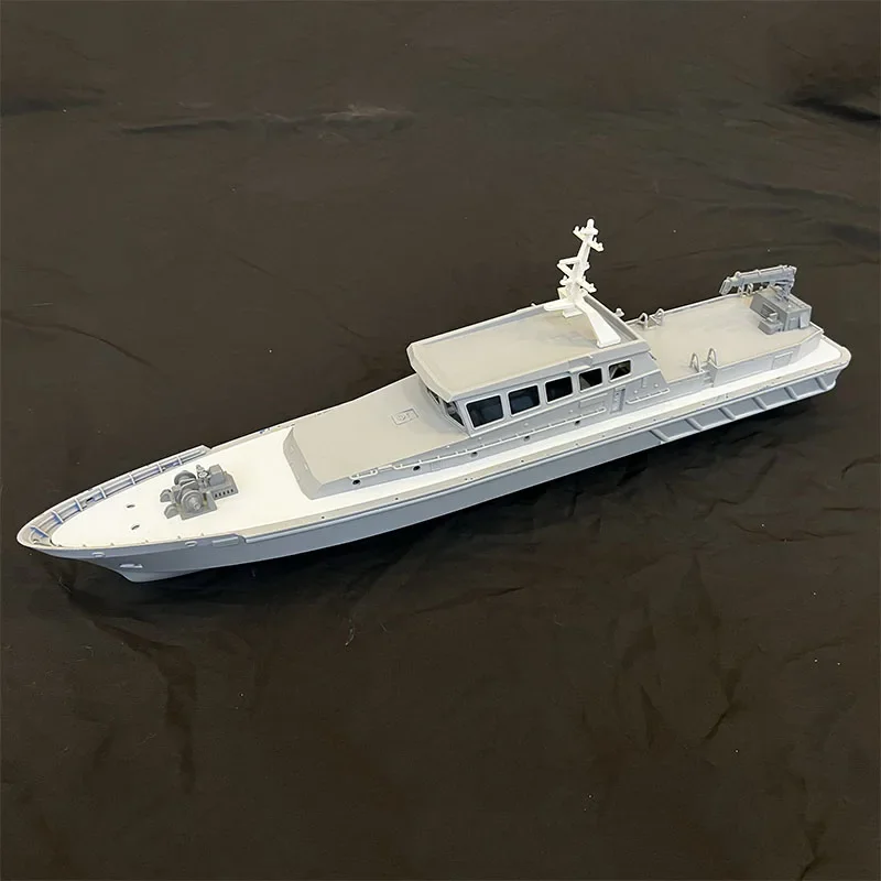 1/16 Sea Patrol Boat RC German Coast Guard Zdalnie sterowany zestaw modeli statków DIY Ręcznie robiony model statku Zabawka Prezent Navy Attack Boat