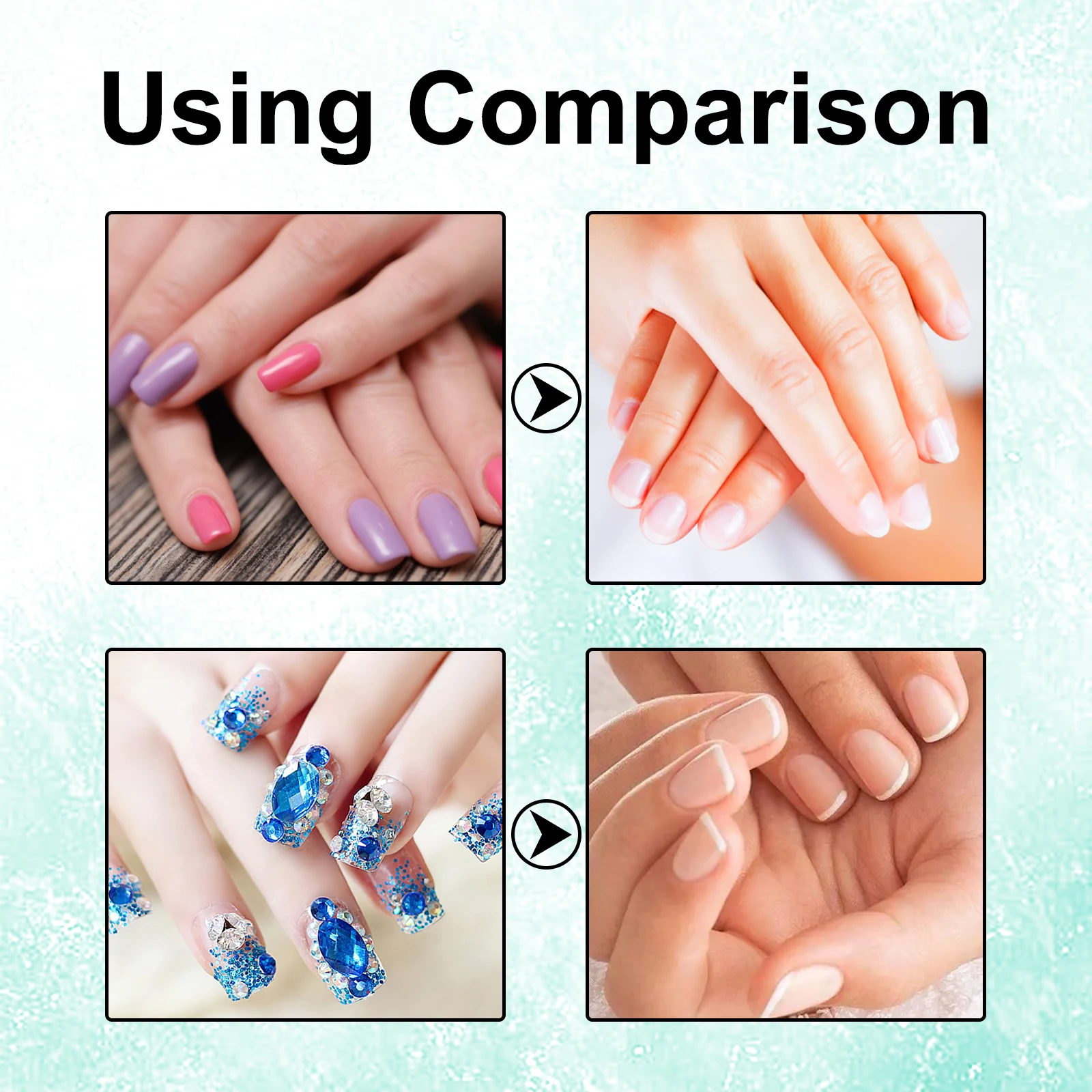 Eelhoe removedor de esmalte de unha 3 min rapidamente esmalte embeber-off sem necessidade de embrulho seguro não irritante reduzindo a secura essência de cuidados com as unhas